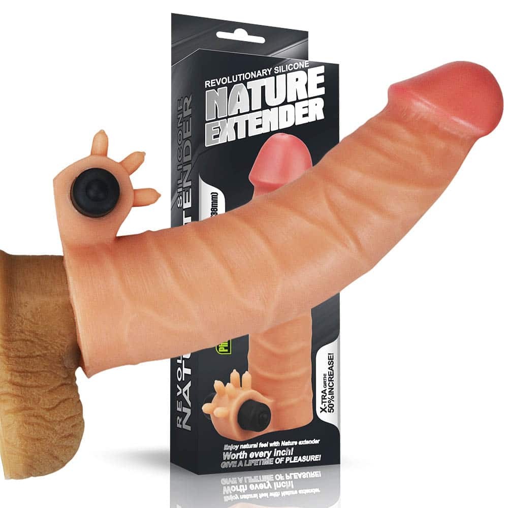 Add 1.5" silicone vibrating extender