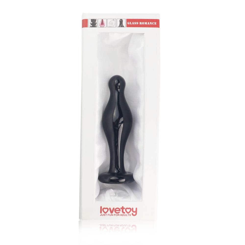 Black Romance 4.5" Glass Anal Plug