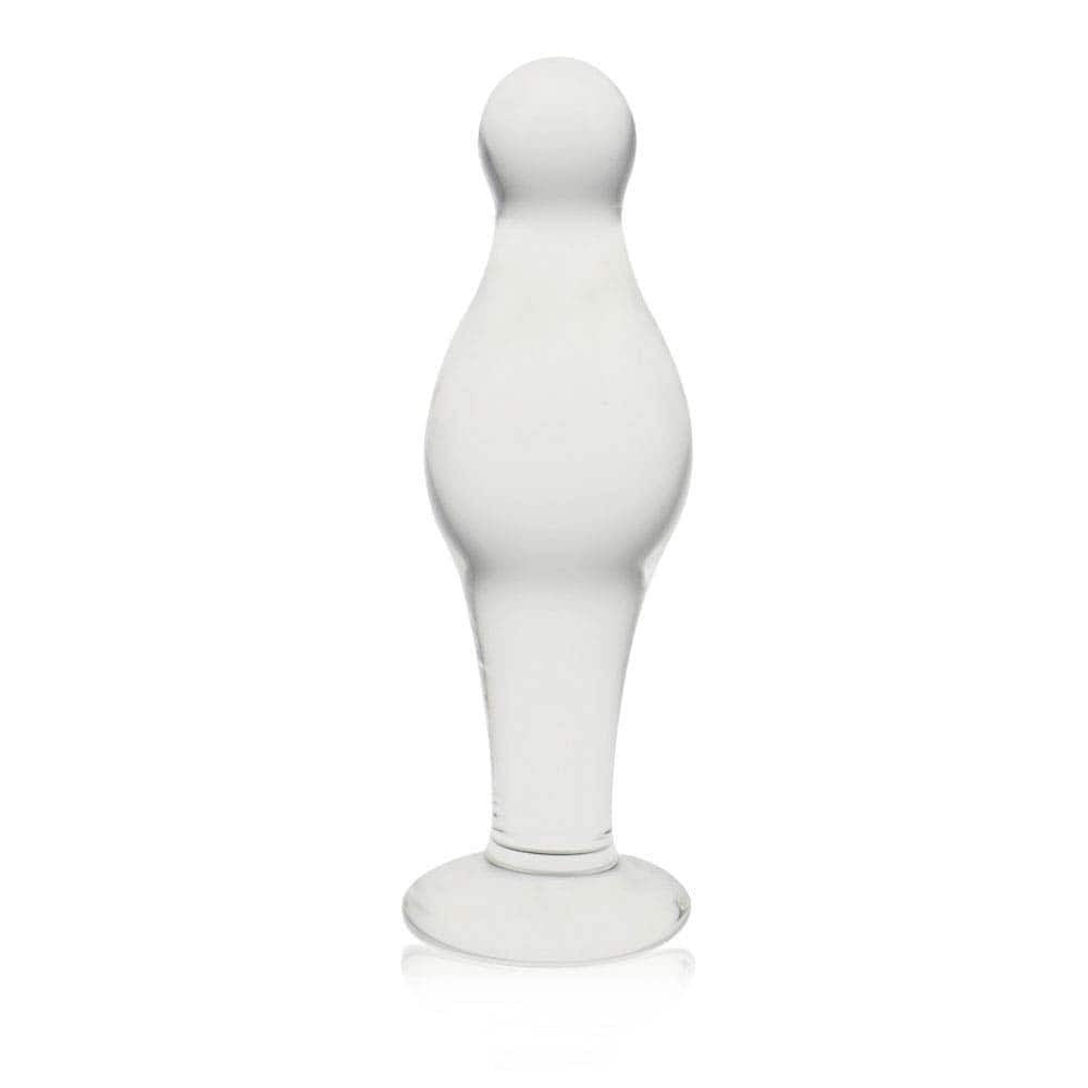 Romance 4.5" Clear Glass Butt Plug