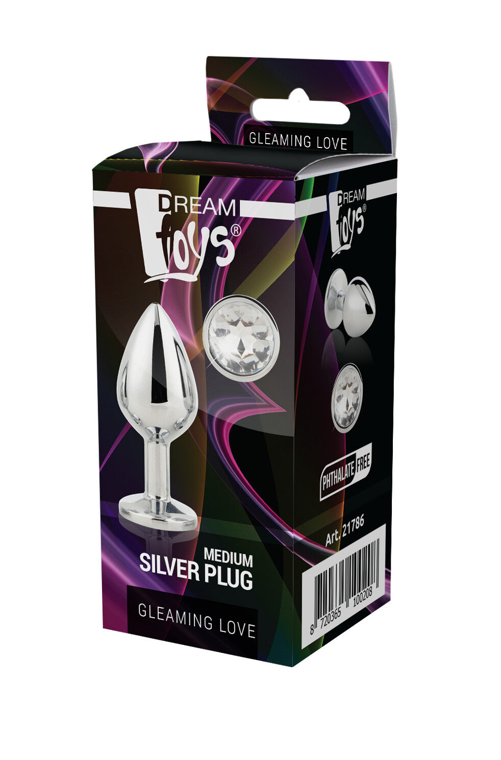 PLUG ANALE MEDIO IN ARGENTO LUCIDO