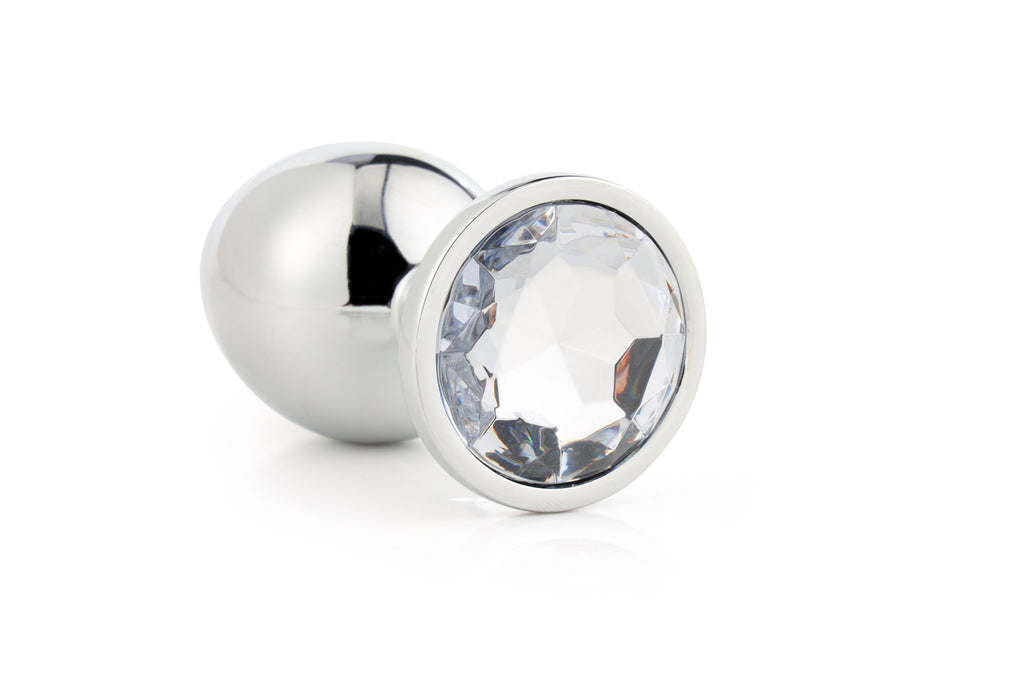 PLUG ANALE MEDIO IN ARGENTO LUCIDO
