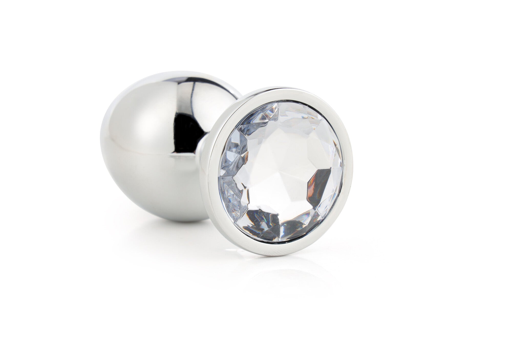 PLUG ANALE MEDIO IN ARGENTO LUCIDO