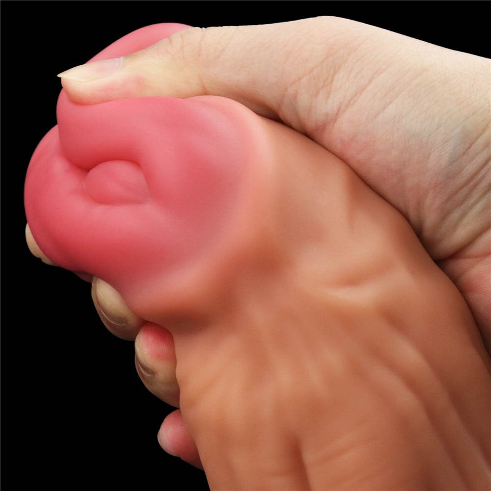 12'' Dual-Density Platinum Silicone Dildo