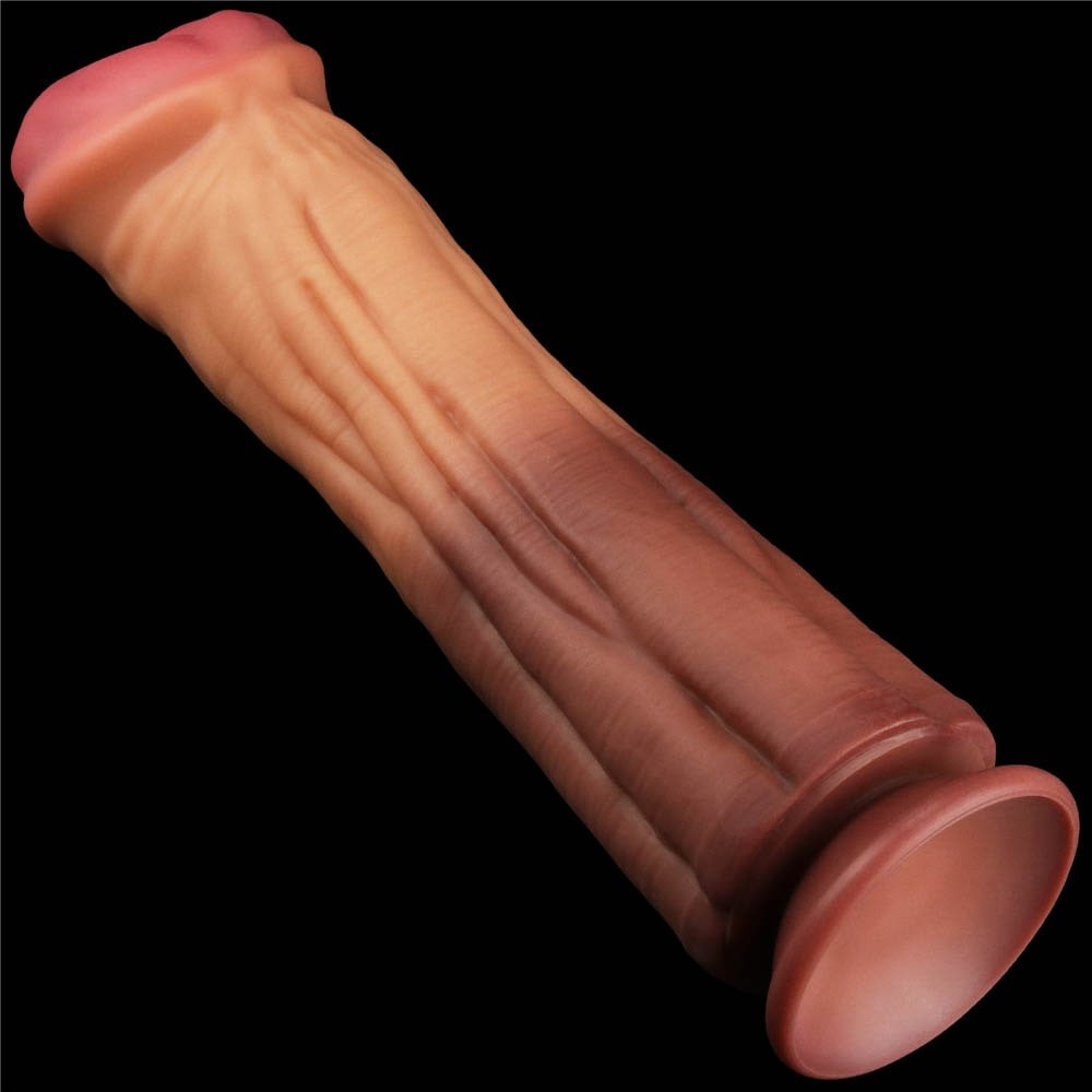 12'' Dual-Density Platinum Silicone Dildo