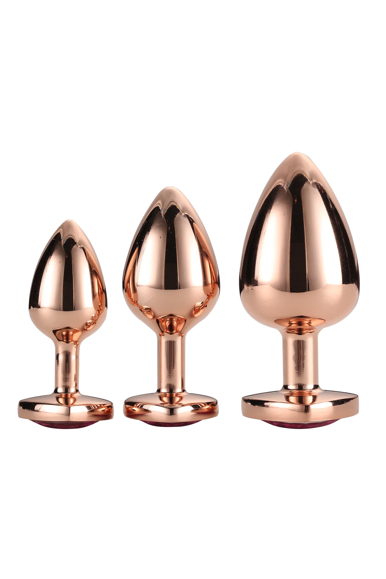 ROSE GOLD GLEAMING LOVE PIN SET