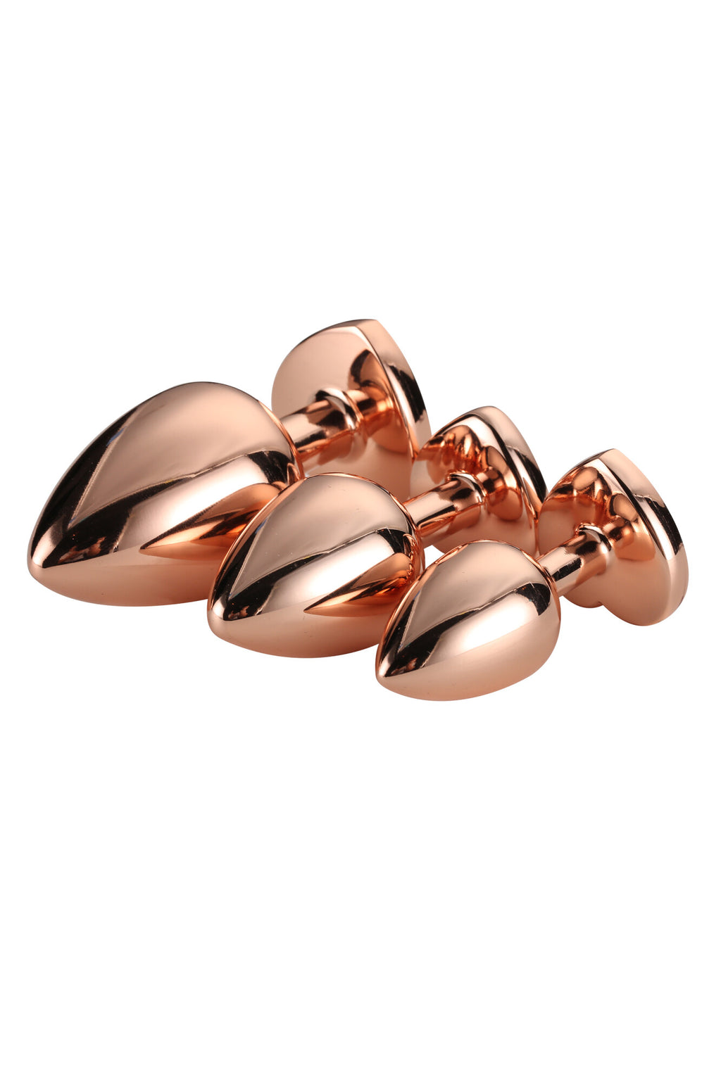 ROSE GOLD GLEAMING LOVE PIN SET