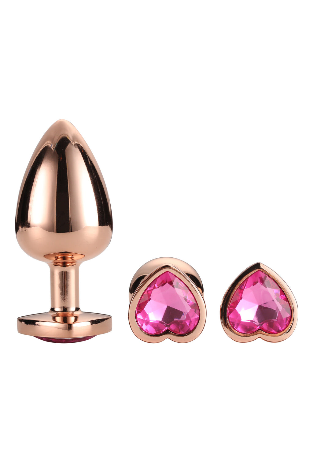 ROSE GOLD GLEAMING LOVE PIN SET